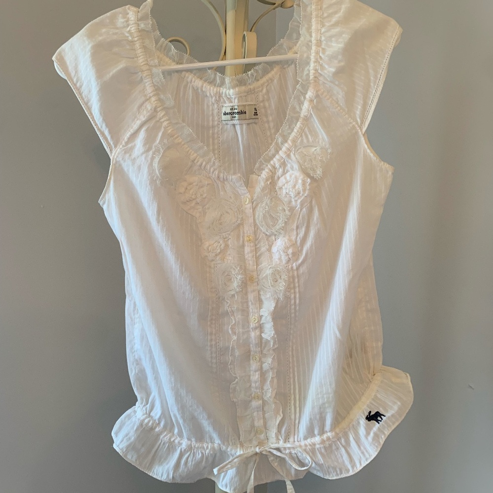 Abercrombie Kids Shirts & Tops Button Down White Blouse